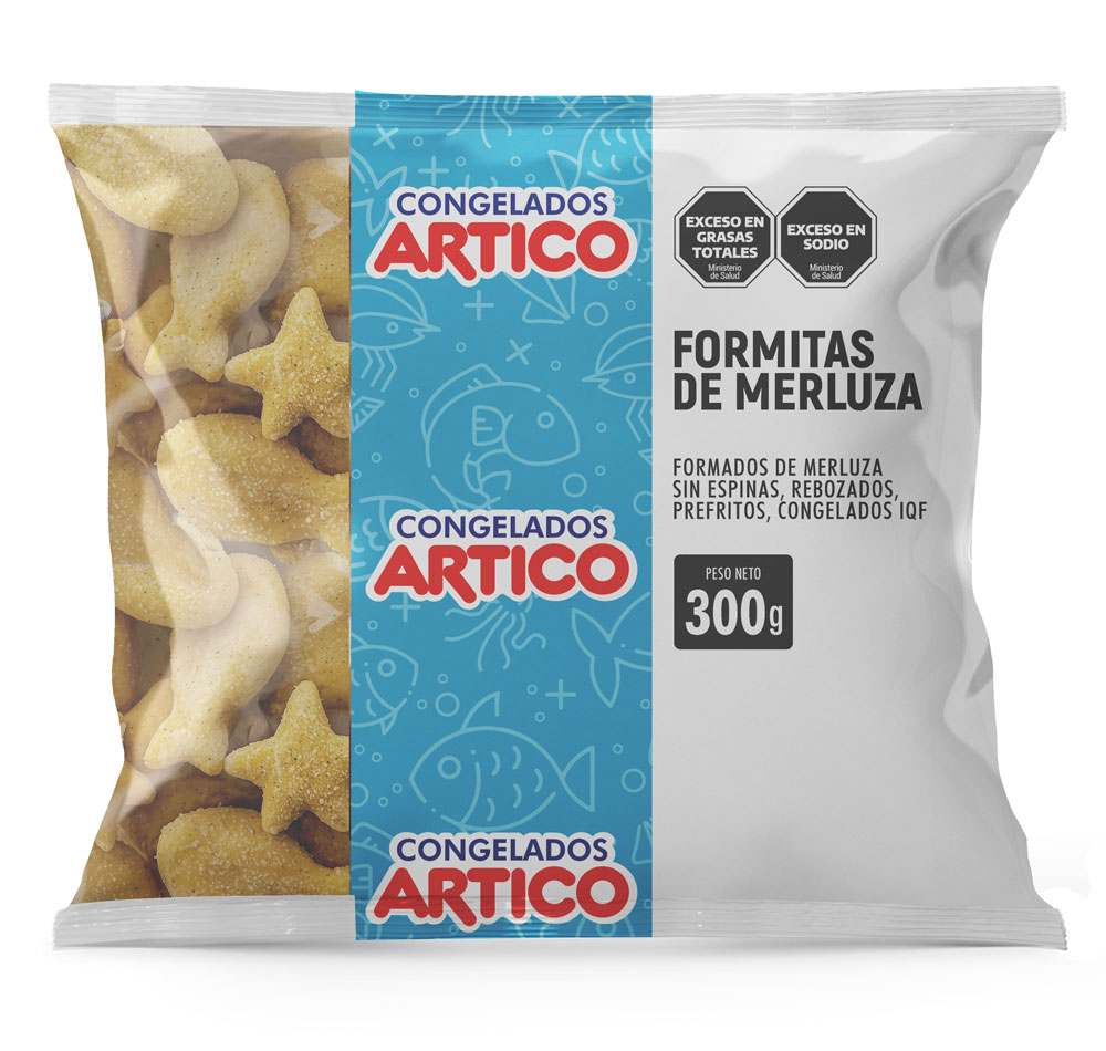 Formitas marinas de merluza