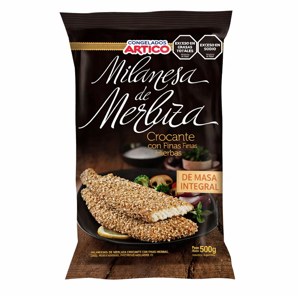 Milanesa de merluza integral